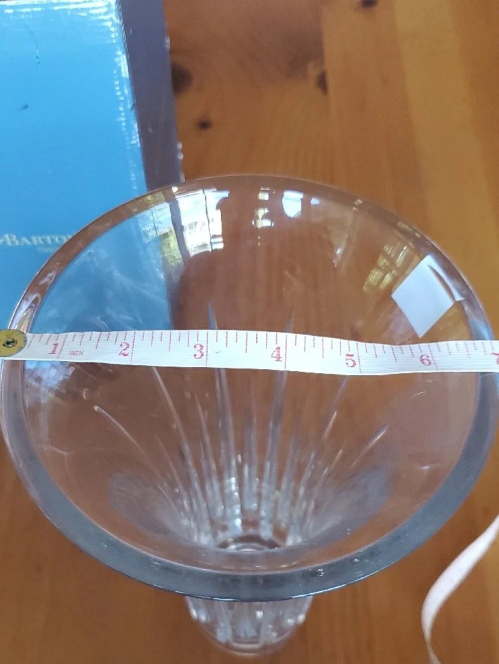 Reed & Barton Soho Lead Crystal Fluted Vase